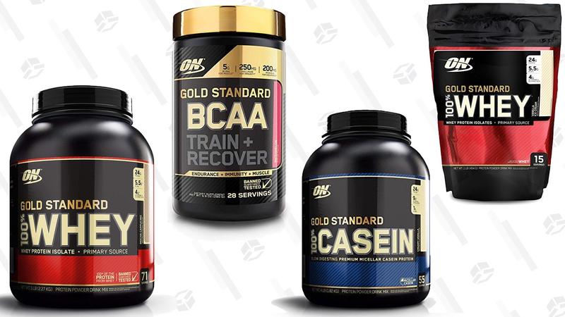 Gold Box de proteínas Gold Standard | AmazonGráfico: Shep McAllister